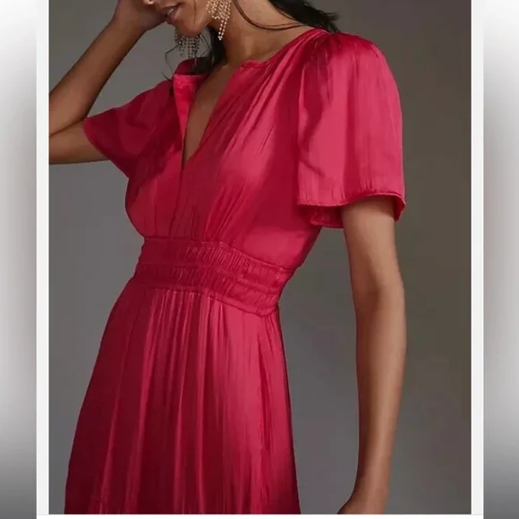 Anthropologie Somerset magenta Dress - Picture 14 of 16